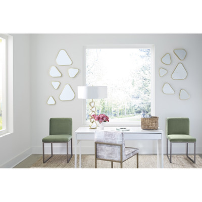 Phillips Collection Pebble Mirrors - Set of 4 - Brushed Brass