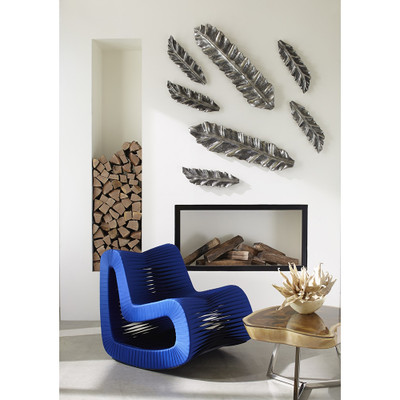 Phillips Collection Seat Belt Rocking Chair - Blue - Black