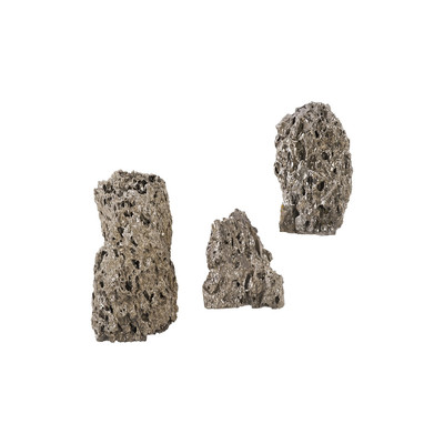 Phillips Collection Stalagmite Wall Art Chrome - Set of 3 - Assorted Size and Shape