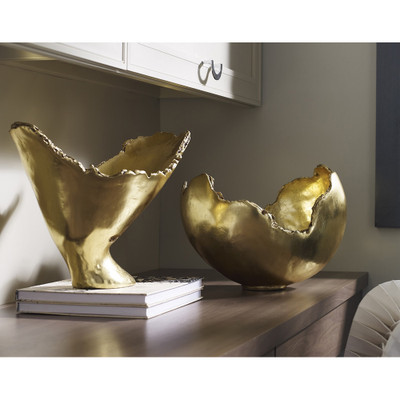 Phillips Collection Burled Vase - Gold Leaf