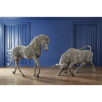 Phillips Collection Bull Pipe Sculpture - Stainless Steel