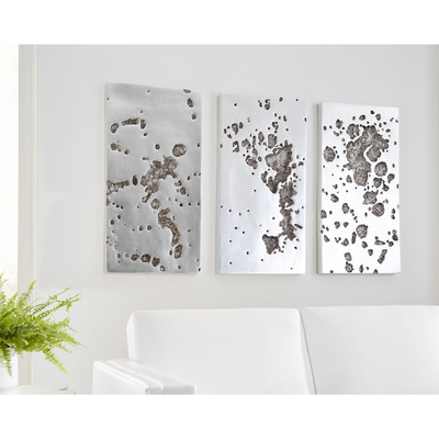 Phillips Collection Splotch Wall Art - Rectangle - Silver Leaf I