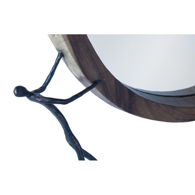 Phillips Collection Atlas Mirror - Chamcha Wood - Natural - Metal