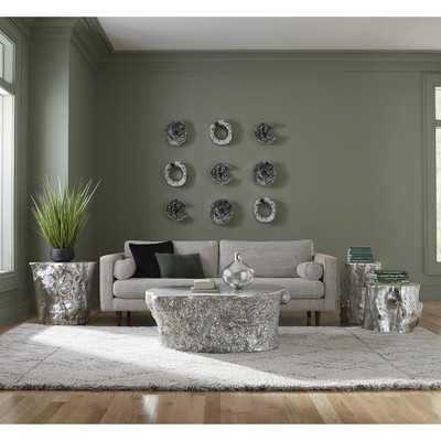 Phillips Collection Log Stool - Silver Leaf - LG