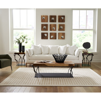 Phillips Collection Atlas Side Table - Chamcha Wood - Metal - Natural