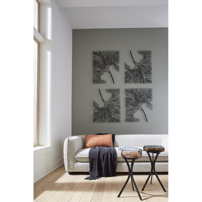 Phillips Collection Wire Tree Wall Art - Rectangular - Metal - Black