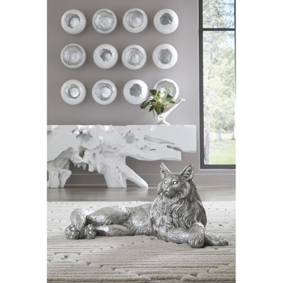 Phillips Collection Broken Egg Wall Art - White and Silver Leaf - Set of 4