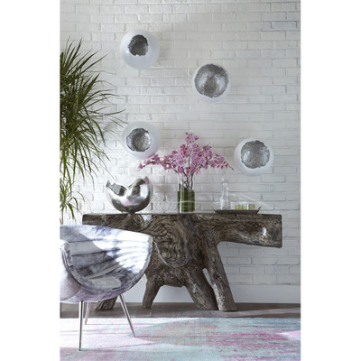 Phillips Collection Broken Egg Wall Art - White and Silver Leaf - Set of 4