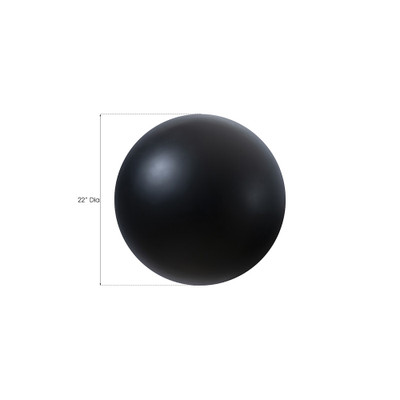 Phillips Collection Ball on the Wall - Large - Matte Black