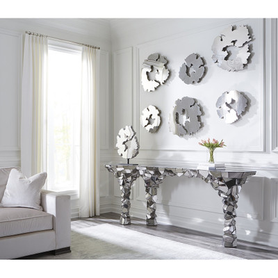 Phillips Collection Lava Slice Wall Art - Resin - Stainless Steel - LG (Closeout)