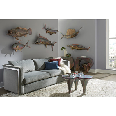 Phillips Collection Estuary Cod Fish Wall Sculpture - Resin - Copper Patina Finish (Closeout)