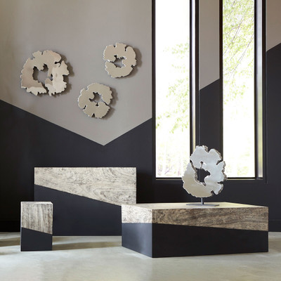 Phillips Collection Geometry Coffee Table - Gray Stone