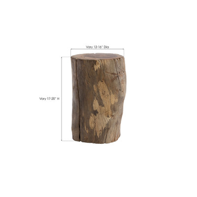 Phillips Collection Stump Stool - Natural - Assorted