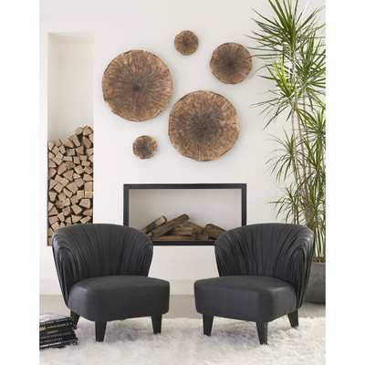 Phillips Collection Lotus Wall Art - Copper - Black - MD