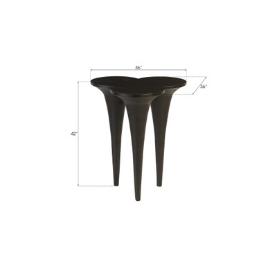 Phillips Collection Marley Bar Table - Chamcha Wood - Burnt Finish