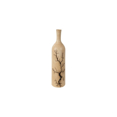 Phillips Collection Lightning Bottle - Mango Wood - Long Neck