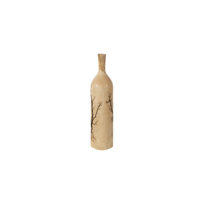 Phillips Collection Lightning Bottle - Mango Wood - Long Neck