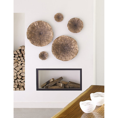 Phillips Collection Lotus Wall Art - Copper - Black - SM