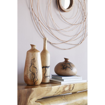 Phillips Collection Lightning Vase - Mango Wood - Short