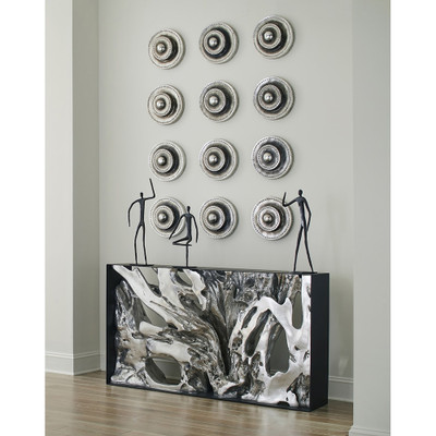 Phillips Collection Abstract Figure on Metal Base - Bronze Finish - Elbow Bent