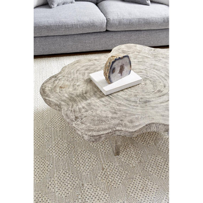 Phillips Collection Floating Coffee Table on Acrylic Legs - Gray Stone - Size Varies