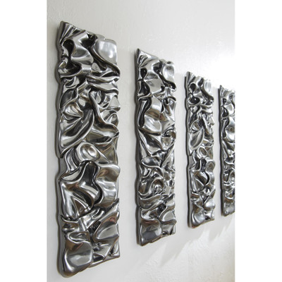 Phillips Collection Drape Wall Art - Liquid Silver (Closeout)