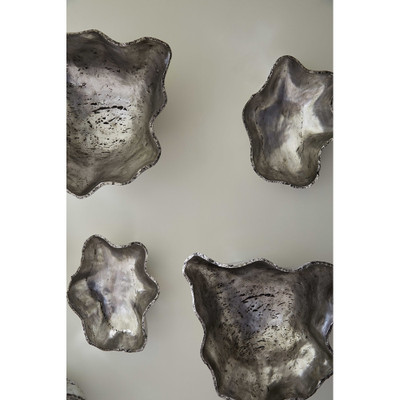 Phillips Collection Cast Onyx Wall Bowl - Silver - LG