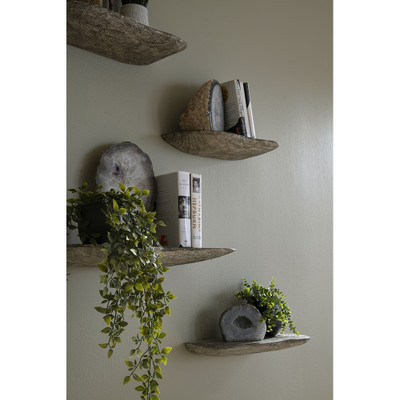 Phillips Collection Floating Wall Shelf - Gray Stone - Large
