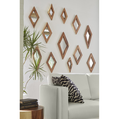 Phillips Collection Diamond Mirror - LG - Natural (Closeout)