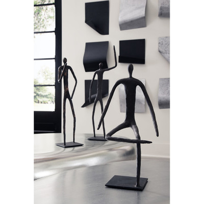 Phillips Collection Abstract Figure on Metal Base - Bronze Finish - Leg Folded