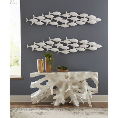Phillips Collection School of Fish Wall Art - Matte White