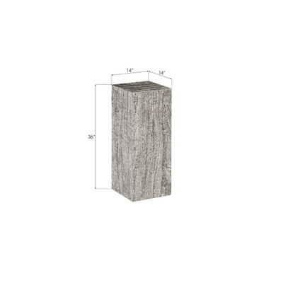 Phillips Collection Prism Pedestal - Medium - Gray Stone