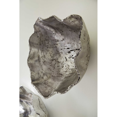 Phillips Collection Cast Onyx Wall Bowl - Silver - SM