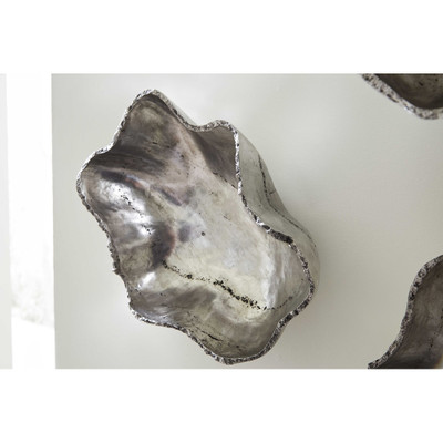 Phillips Collection Cast Onyx Wall Bowl - Silver - SM