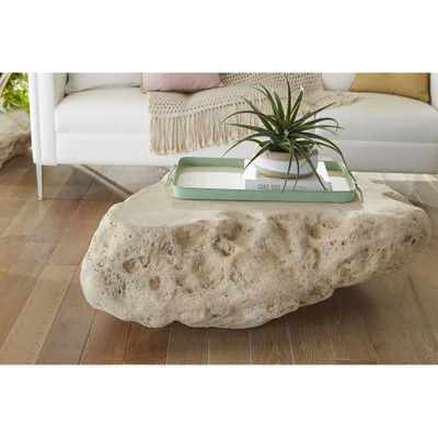 Phillips Collection Cast Boulder Coffee Table Roman Stone - Large