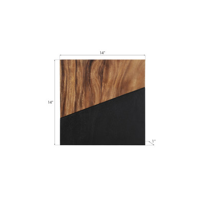 Phillips Collection Geometry Wood Wall Tiles - Chamcha Wood - Natural - Black II