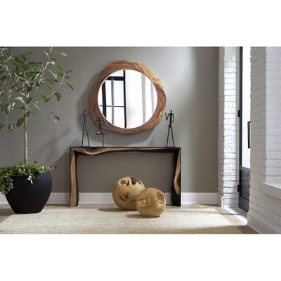 Phillips Collection Framed Waterfall Console Table - Natural - Iron