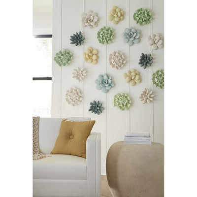 Phillips Collection Topsy Turvy Succulent Wall Art - Jade
