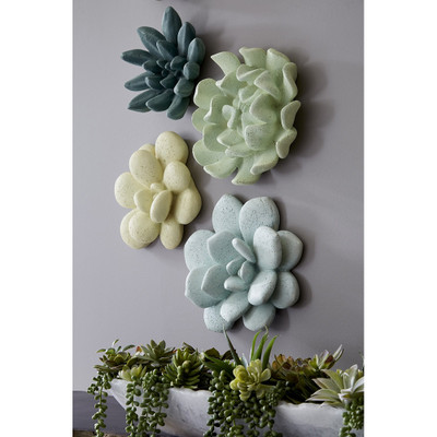 Phillips Collection Topsy Turvy Succulent Wall Art - Jade