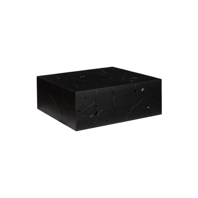 Phillips Collection Teak Slice Coffee Table - Square - Black