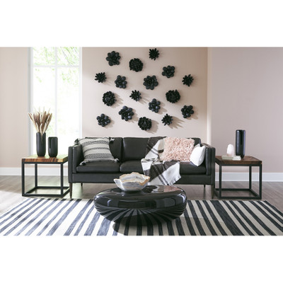 Phillips Collection Topsy Turvy Succulent Wall Art - Smooth Matte Black