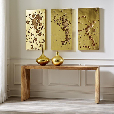 Phillips Collection Splotch Wall Art - Rectangle - Gold Leaf III