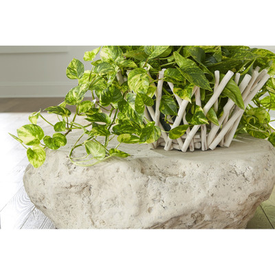 Phillips Collection Cast Boulder Coffee Table - Roman Stone - Small