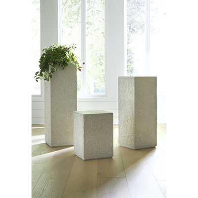 Phillips Collection String Theory Pedestal - White Stone - Small