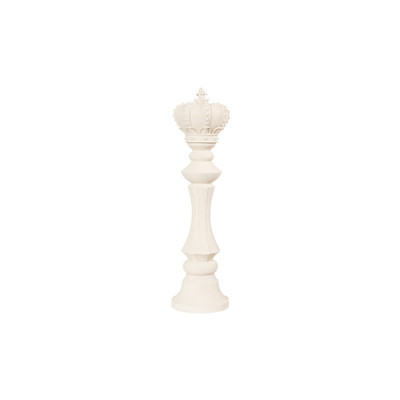 Phillips Collection King Chess Sculpture - Cast Stone White