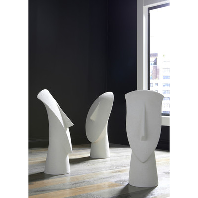 Phillips Collection Cycladic Head - Sculpture - Triangle - White Stone