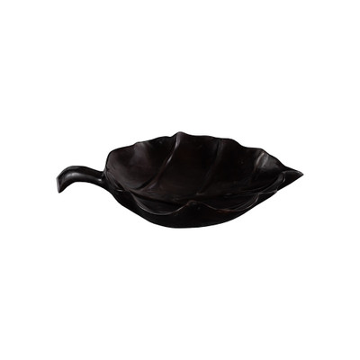 Phillips Collection Leaf Bowl - Teak Wood - Black