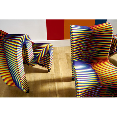 Phillips Collection Seat Belt Dining Chair - Rainbow - Pride (Closeout)