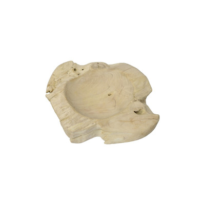 Phillips Collection Teak Wood Bowl - Bleached