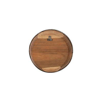 Phillips Collection Teak Wood Bowl Wall Art - Metallurgy Edge - SM
